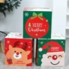 Christmas paper gift box HY5 [pack of 3] single 25cm