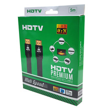 1.4版3D HDMI线5米 4K 扁平HDMI线 盒装HDMI高清线 5米HDMI扁线