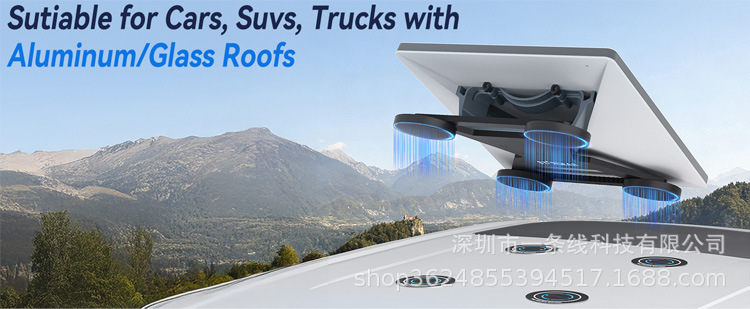 Cross-Border Hot-Selling Ultra-Thin Magnetic Sheet Car Roof Snowflake Magnetic Sheet Holder Car-Mounted Iron Sheet Magnetic Sheet with Strong Adhesive Force