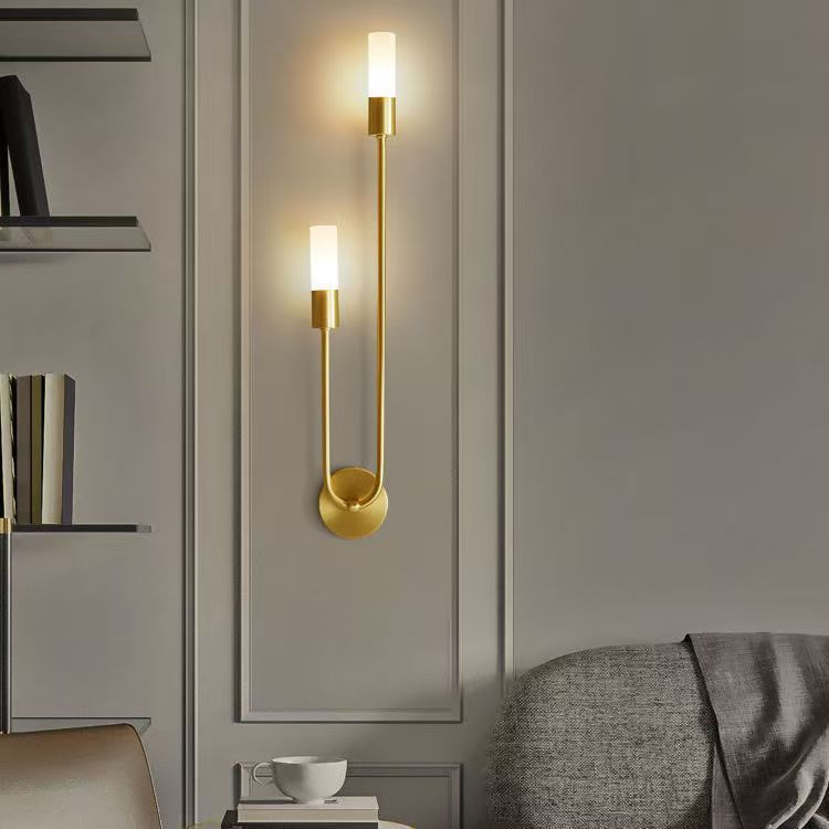 Indoor wall lamp Nordic modern living room sofa background wall corridor aisle lamp simple bedroom bedside long wall lamp
