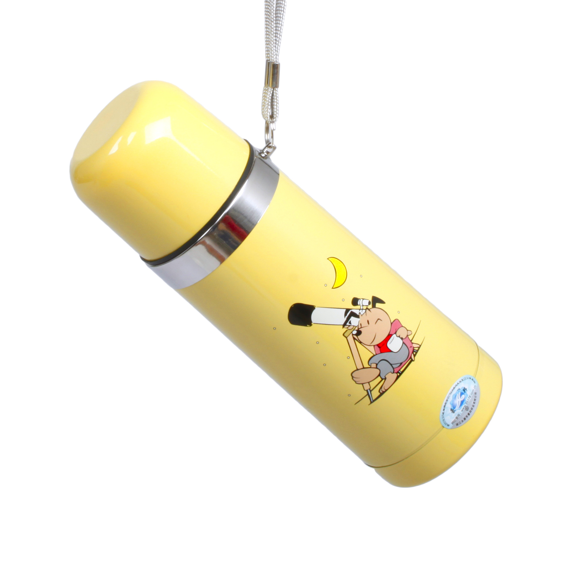 500ml de acero inoxidable taza del vacío bala creativa dibujos animados los niños taza agua al aire libre portátil regalo