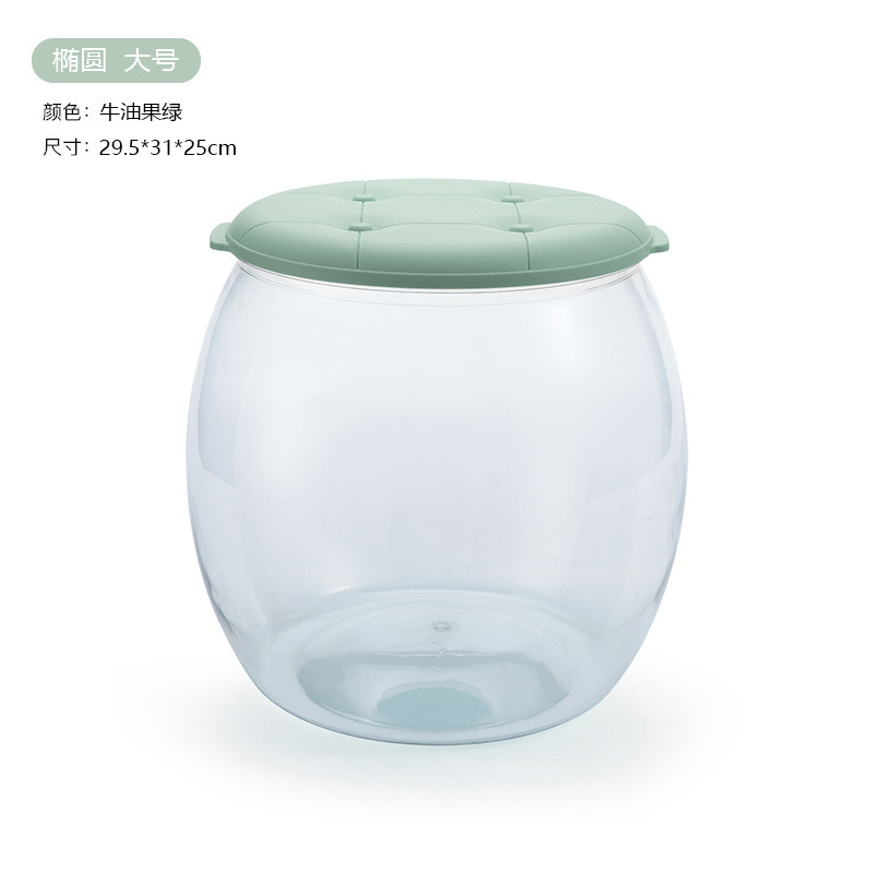 子供用ぬいぐるみ収納ボックス、丸型透明収納バケツ、家庭用積み木収納ベンチ、大容量|undefined