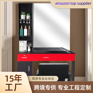 Customized Cross-Border Dressing Table, Makeup Table, Photo Studio, Professional Beauty School, Commercial Makeup Table with Mirror, Wedding Photography