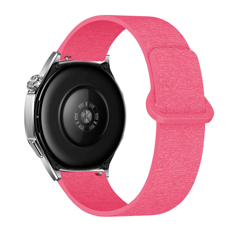 适用华为GT4/gt5/watch5三星watch4运动风木纹软磁硅胶磁吸手表带|undefined