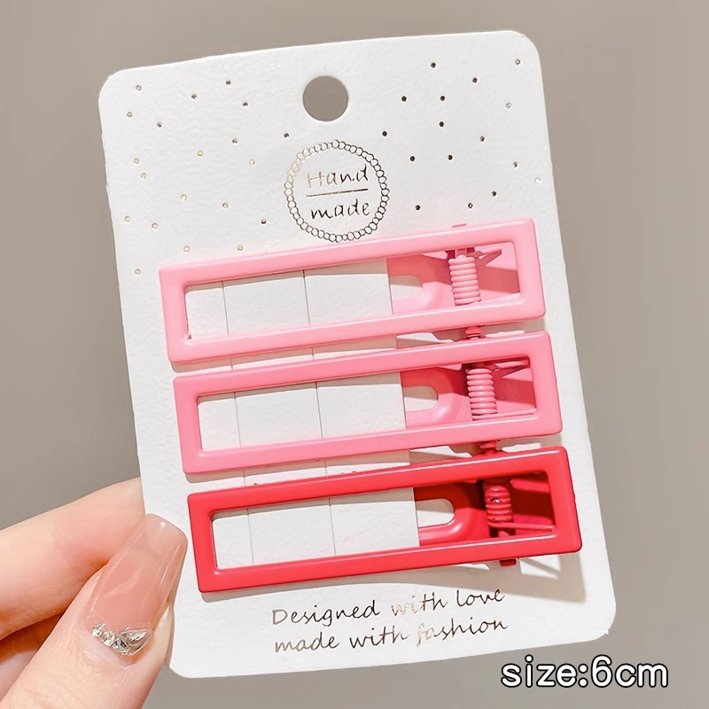 Dulce crema de viento pequeño pez clip de boca de pato de la frente de las niñas cejas laterales cabello rotos tarjetas de cabello de alta calidad no lastimar tocado de cabello