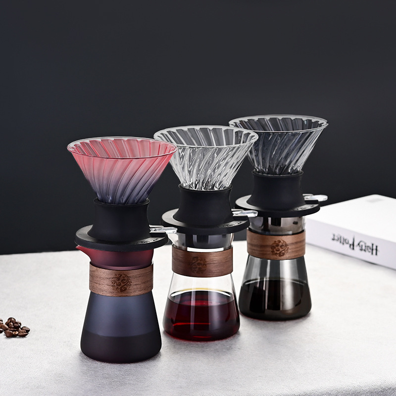 Smart Cup Hand Brewed Coffee Filter Cup Drip Coffee Sharing Pot Household Soaking Filter suit