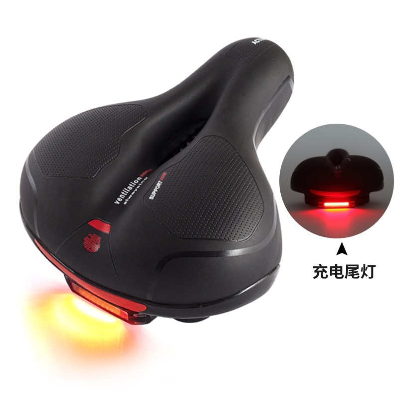 Mountain electric bicycle saddle with light cushion thickened and widened saddle comfortable riding soft saddle manufacturers Mountain electric bicycle saddle with light cushion thickened and widened saddle comfortable riding soft saddle manufacturers