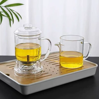 耐热玻璃茶具套装家用整套功夫茶杯花茶壶泡茶器会客室小套装简约