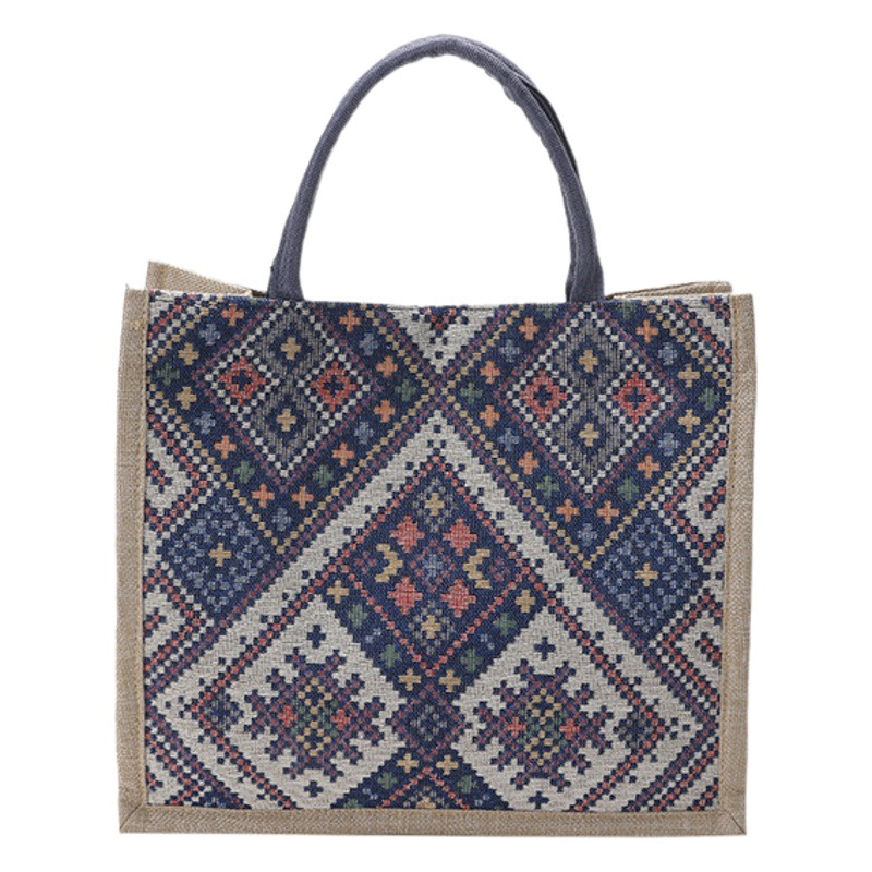 Ethnic Style Cotton and Linen Handbags 2023 Summer New Fashion Versatile Trendyy Casual Bags Women's Korean Style Jacquard Bags
