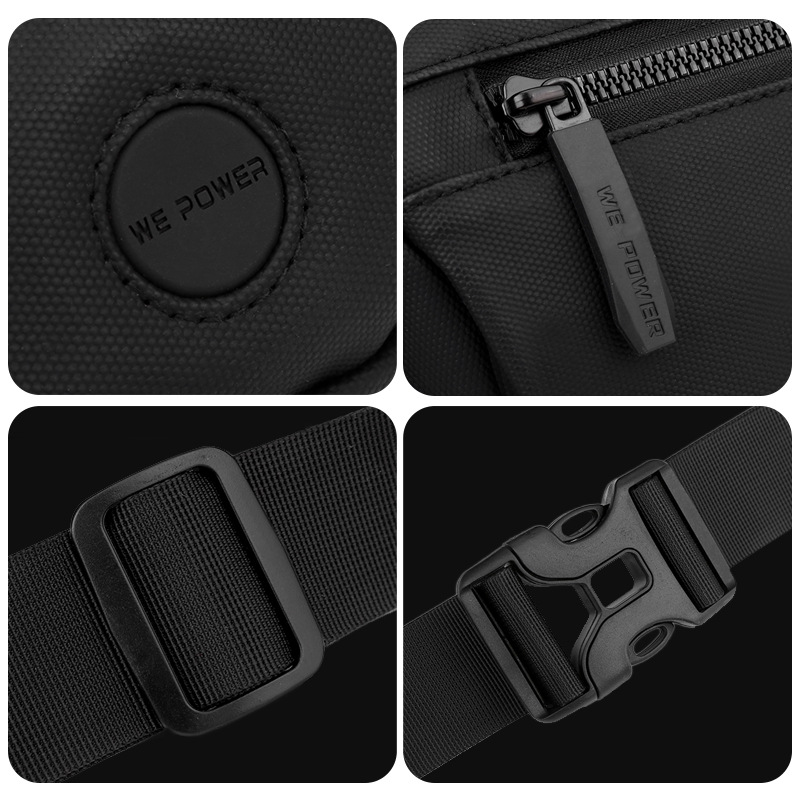 Wepower nuevos hombres bolsa de pecho diario deportes al aire libre bolsa de mensajero todo partido hombro pequeño bolso de hombro casual bolso de la cintura