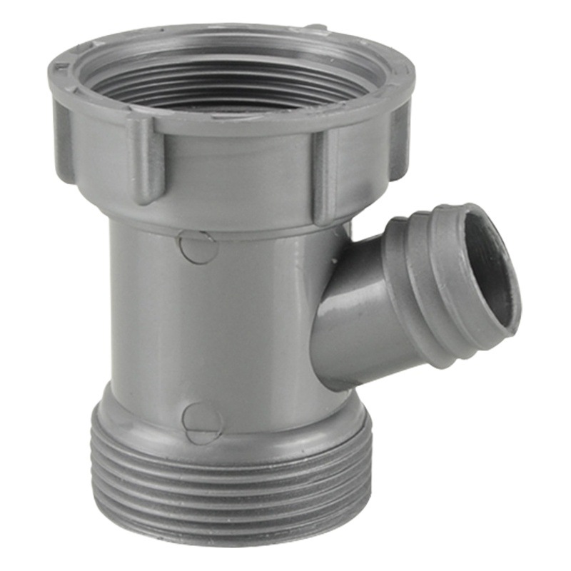 Fregadero de cocina accesorios de tubería de alcantarillado lavabo de verduras tubería de drenaje de alcantarillado conector de orificio de desbordamiento del fregadero de tres vías