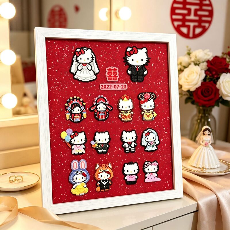DIY creative photo frame for wedding gifts, empty picture frame for display, table decoration, bead art gift for friends and besties DIY creative photo frame for wedding gifts, empty picture frame for display, table decoration, bead art gift for friends and besties
