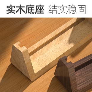 J8 Desktop Beech Table Card Holder U-Shaped Table Sign Price List Qr Code Price Menu Advertising Stand Real G3