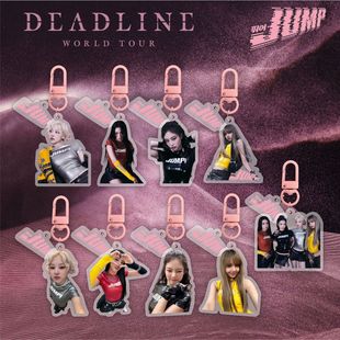 Pink Rose Lisa Jennie Jisoo Acrylic Keychain Pendant Jewelry Star Peripherals