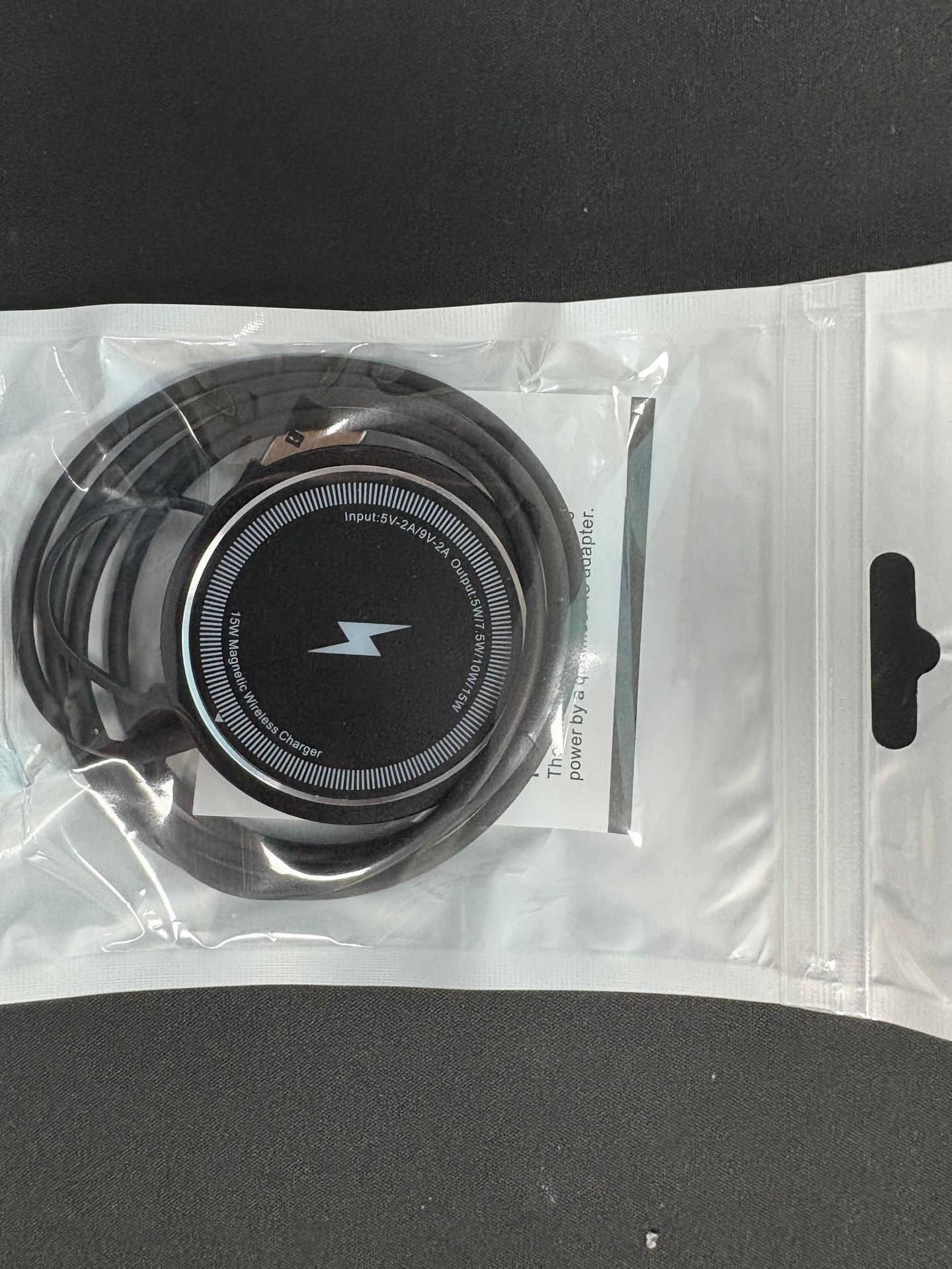 15w black lightning strap adapter (four sets of magnetic opp bags)