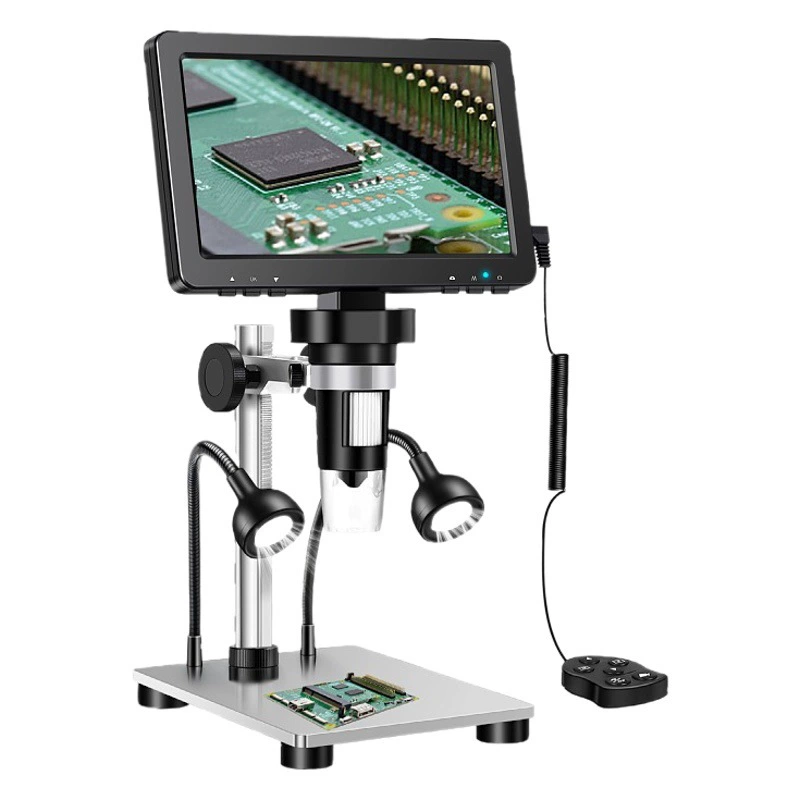 Завод в наличии DM9 HD 7-дюймовый экранный электронный микроскоп большое количество и отличная цена могут быть подключены к компьютерному измерению цифрового микроскопа