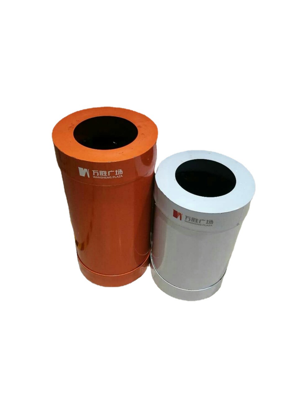 商场垃圾桶圆形不锈钢卫生桶 废物桶