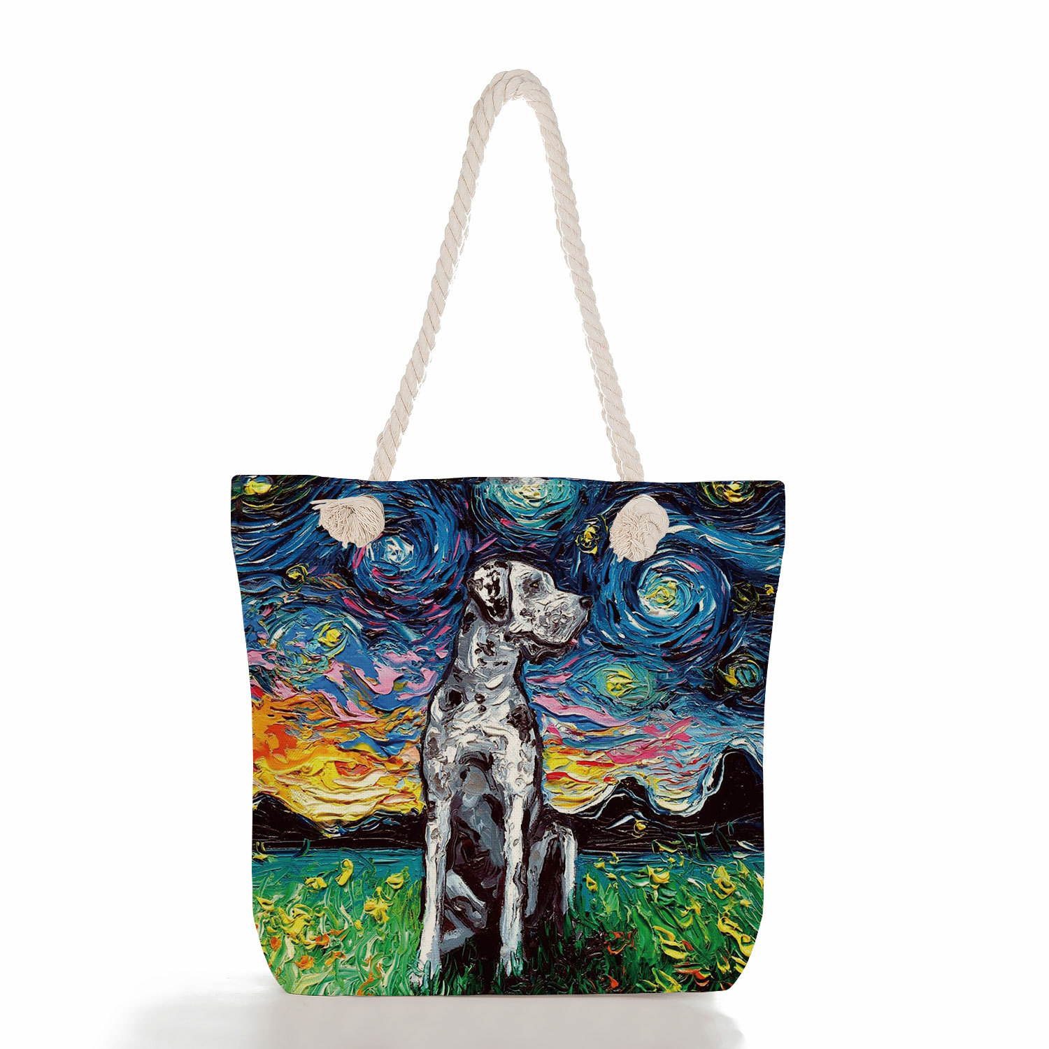 Femmes Mode Animal Ciel Étoilé Toile Sac De Courses display picture 1