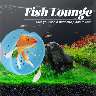 Fish Tank Tunnel with Suction Cup Fish Tank Tunnel Fish Toy Medium Cave Rest Fish Tank Suction Cup