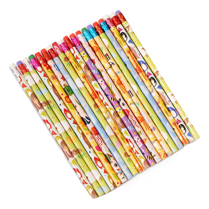 Undersea Cartoon Pattern Pencils Hb High-Value Aesthetic Pencils for Kindergarten Students Small Gifts 12-Pack Bagged Pencils Stationery Wholesale