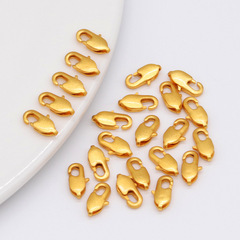 手工配件常規10*5mm飾品扣diy手鍊項鍊收尾扣日字沙金龍蝦扣批發