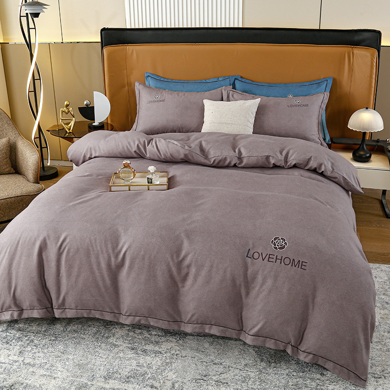 Cuatro piezas de cama de lujo ligero de alta calidad 2026 engrosado colcha de cama cubierta de sopa image 2