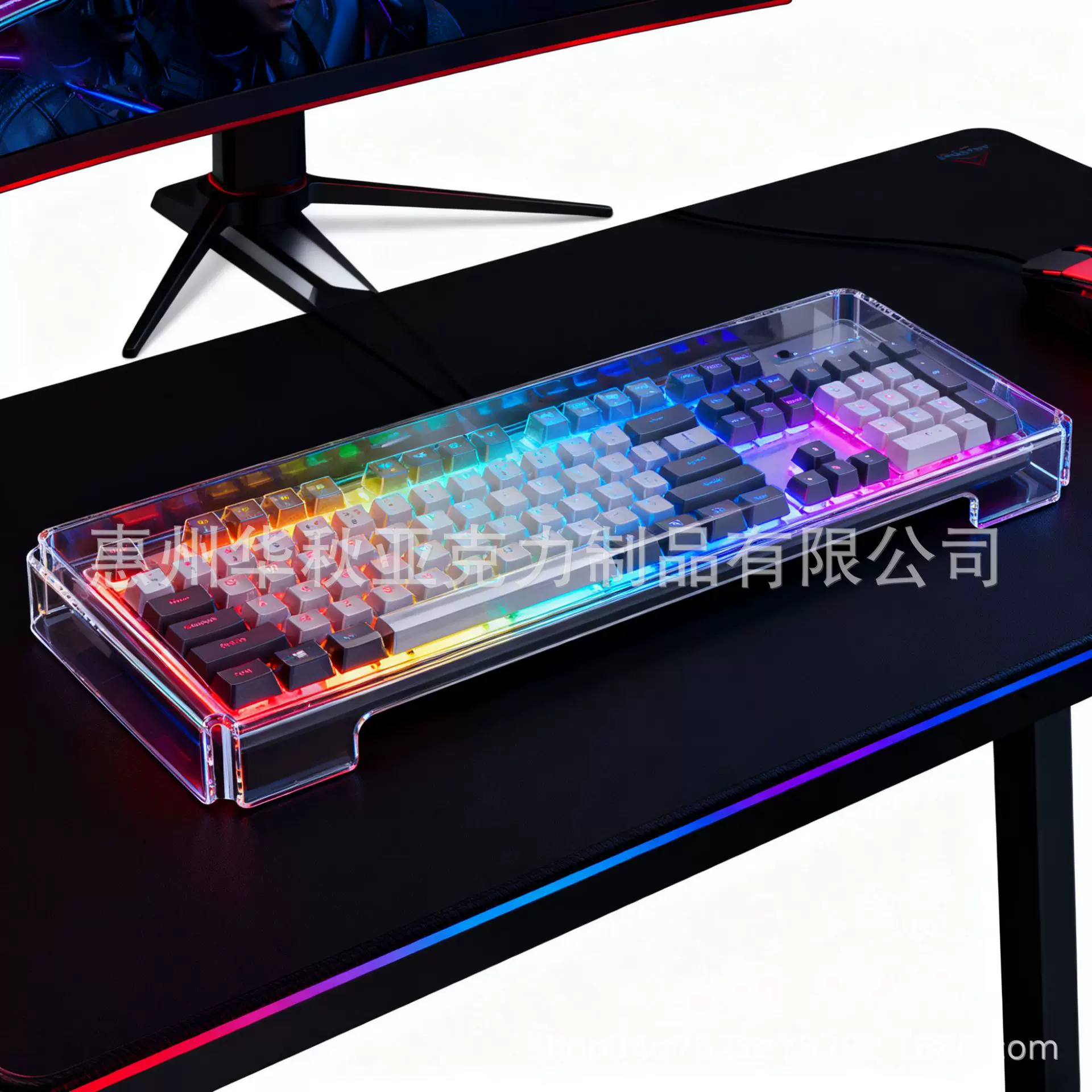 高端亚克力键盘罩 - 防尘、防水、防刮保护套适配机械 / 游戏键盘