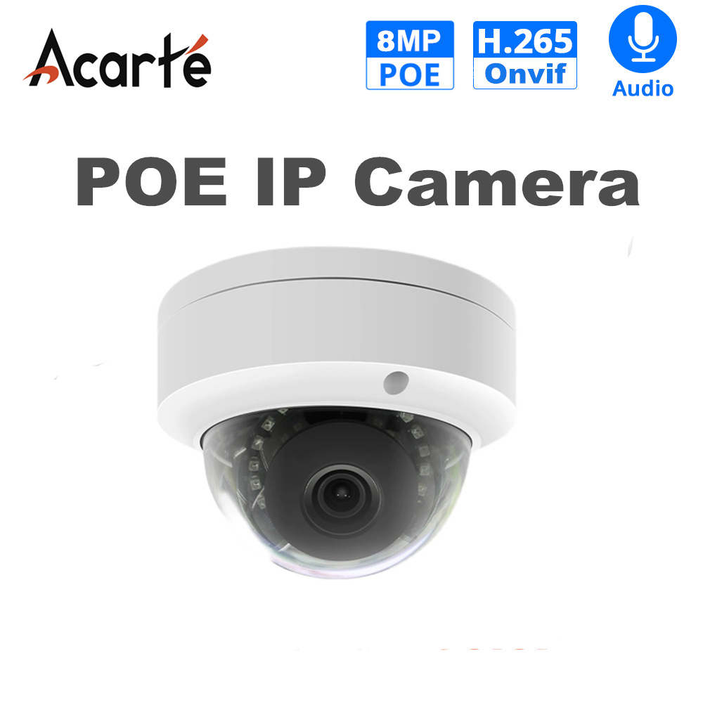 Acarte outdoor cctv waterproof ip camera防暴POE监控摄像头