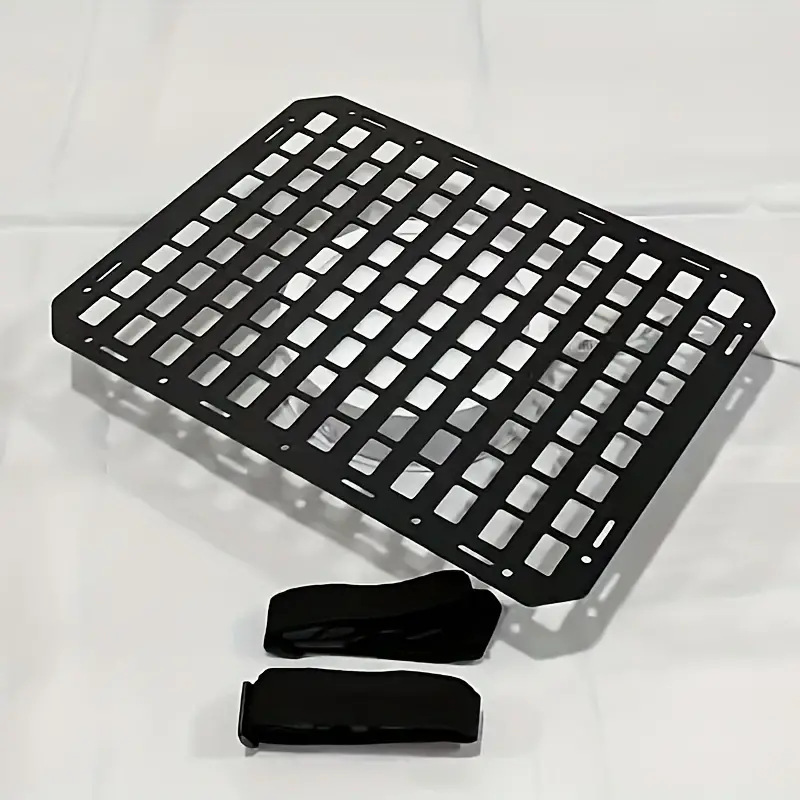 Car seat tactical hanging panel MOLLE vehicle storage panel ABS material universal modification part black 43×33