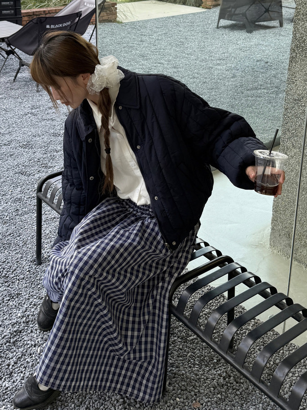 彩色织唛竖条纹理25秋冬翻领小个子轻盈棉服甜美韩版宽松棉衣外套|undefined