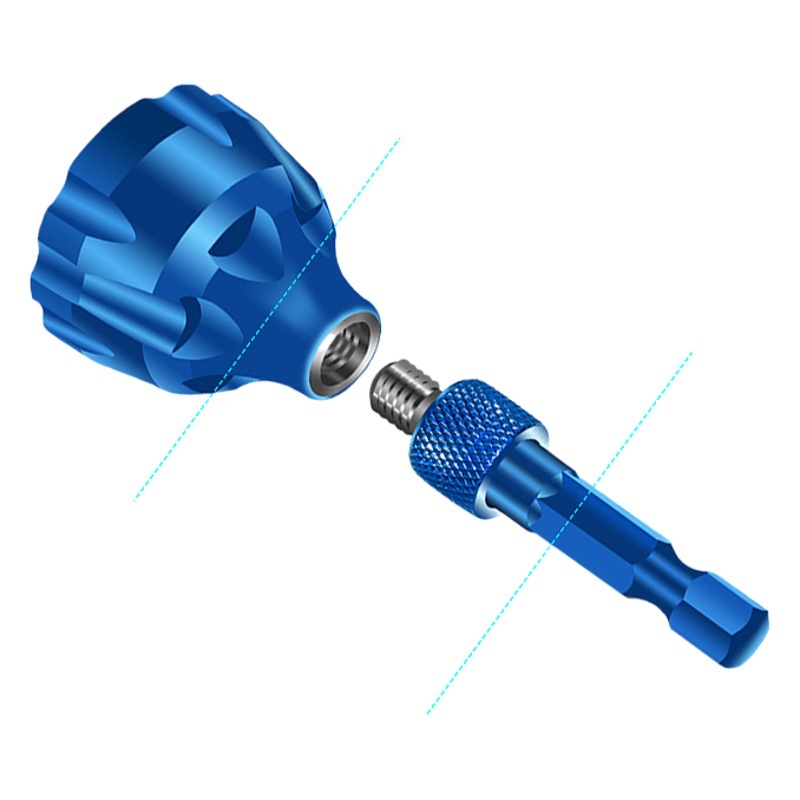 Dispositivo de achaflanado cilíndrico desbarbado de metal de tres cuchillas de pulido de aleación nueva hoja de rosca de esquina manual herramienta de perforación eléctrica