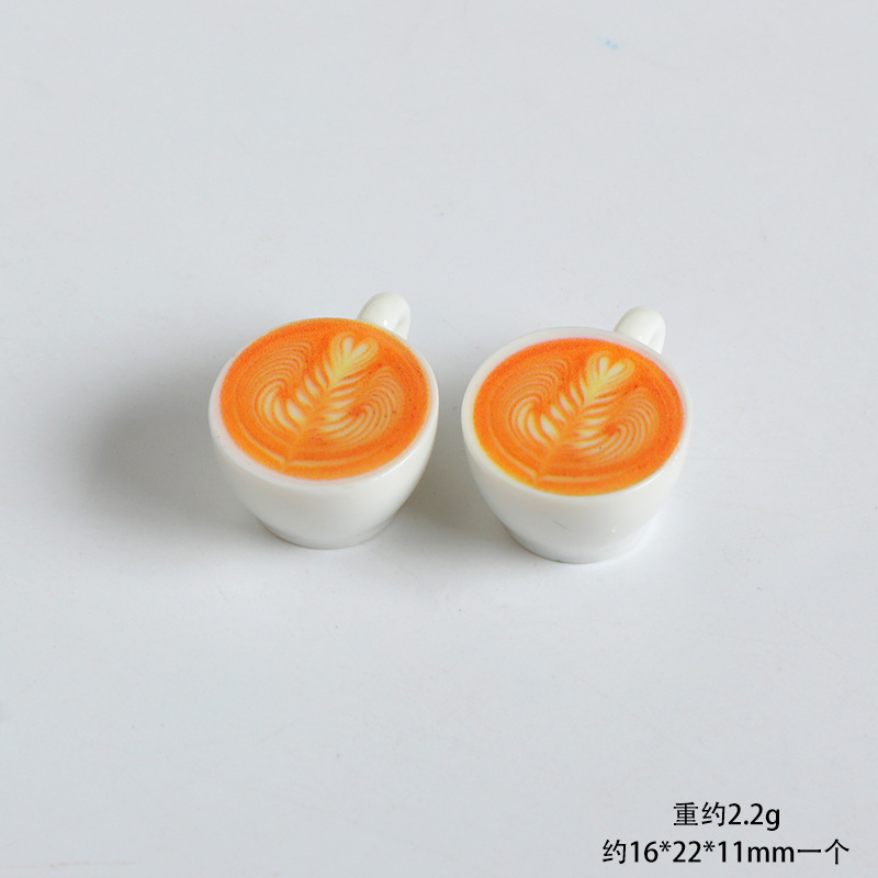 迷你微缩食玩仿真立体咖啡杯子树脂摆件diy奶油胶娃娃屋装饰模型|undefined