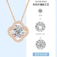 跨境灵动钻石项链女时尚百搭首饰潮流款节日赠送