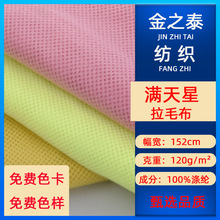 现货供应满天星拉毛 梅花网 洞洞拉毛箱包服装护具帽子内里网布