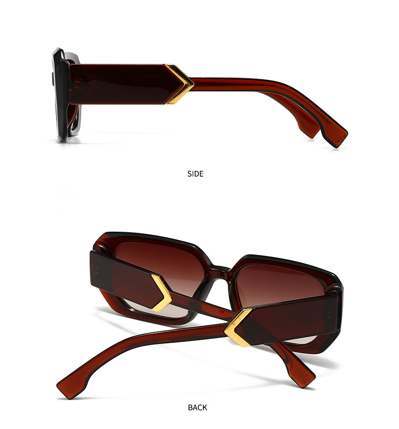 Square Sunglasses For Men And Women Modern Retro Decorative Frame_voghion.com