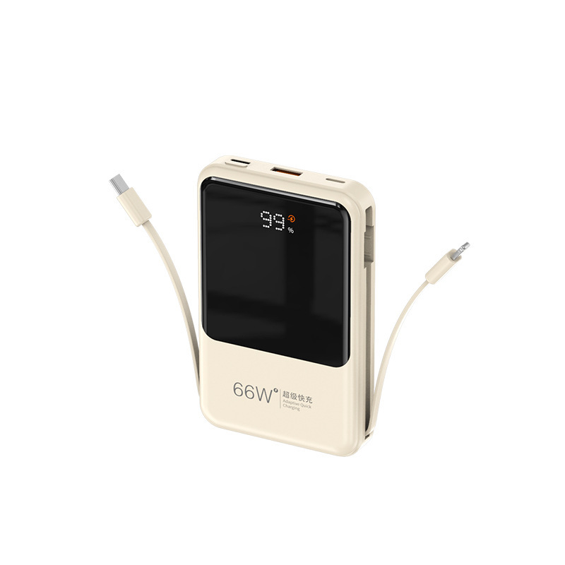 クロスボーダー66W磁気Magsafeワイヤレス充電器、内蔵ケーブル付きパワーバンク、10000mAh急速充電モバイル電源|undefined