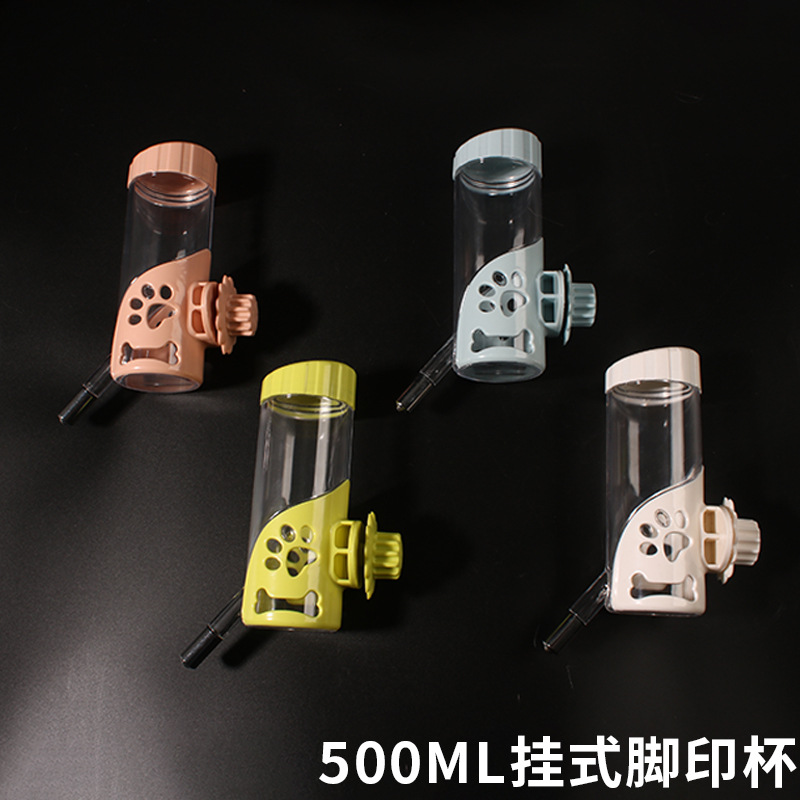 Taza de agua para mascotas, botella de agua para conejo, perro, gato, taza de agua potable, alimentador de agua, tipo de suspensión automática para perros