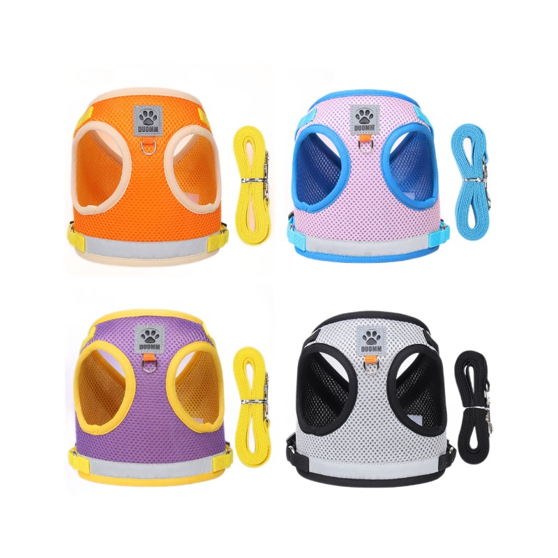 Arnés de pecho para mascotas, correa para gatos, estilo chaleco, arnés para perros pequeños, antiescape._voghion.com