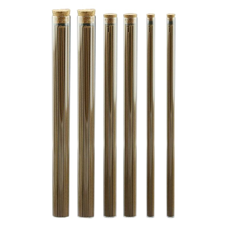 Glass Incense Tube High Transparent Line Incense Tube Agarwood Sandalwood Line Incense Channel Special Wooden Plug High-grade Trial Incense Barrel