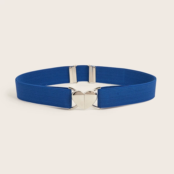 Lazy guy with silver-shaped heart buckle (blue)