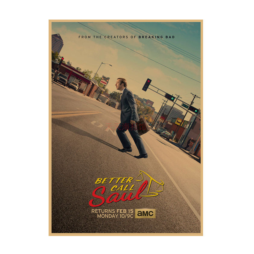 American TV coqueta abogado Better Call Saul poster Bar Cafe Kraft papel decorativo pintura de pared 542