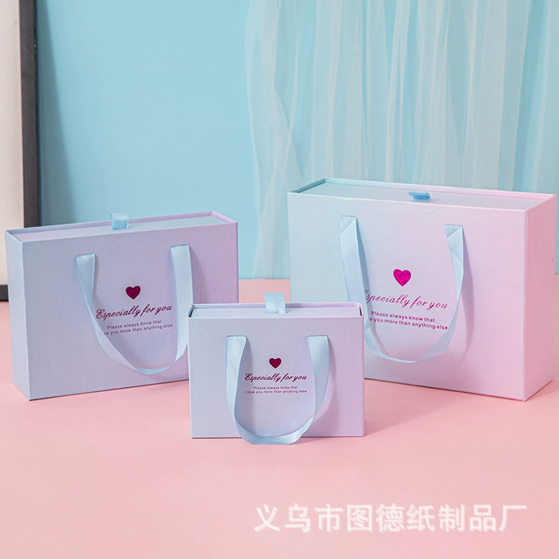 Коробка Ящика Цвета Градиента Портативная Коробка Подарка Коробка Конфет Подарочная Коробка Уход За Кожей Упаковывая Пустая Коробка Подарочная Коробка Руки