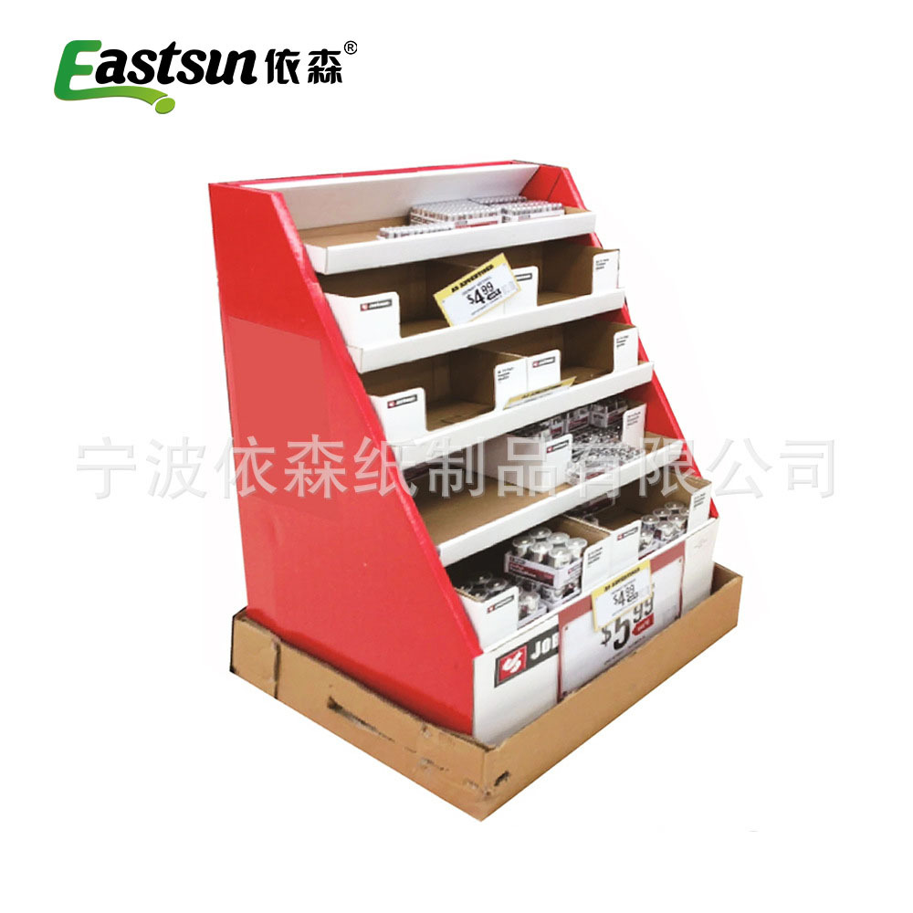 零售展架 文具展架 高承重纸展架 可印刷展架 纸货架定制