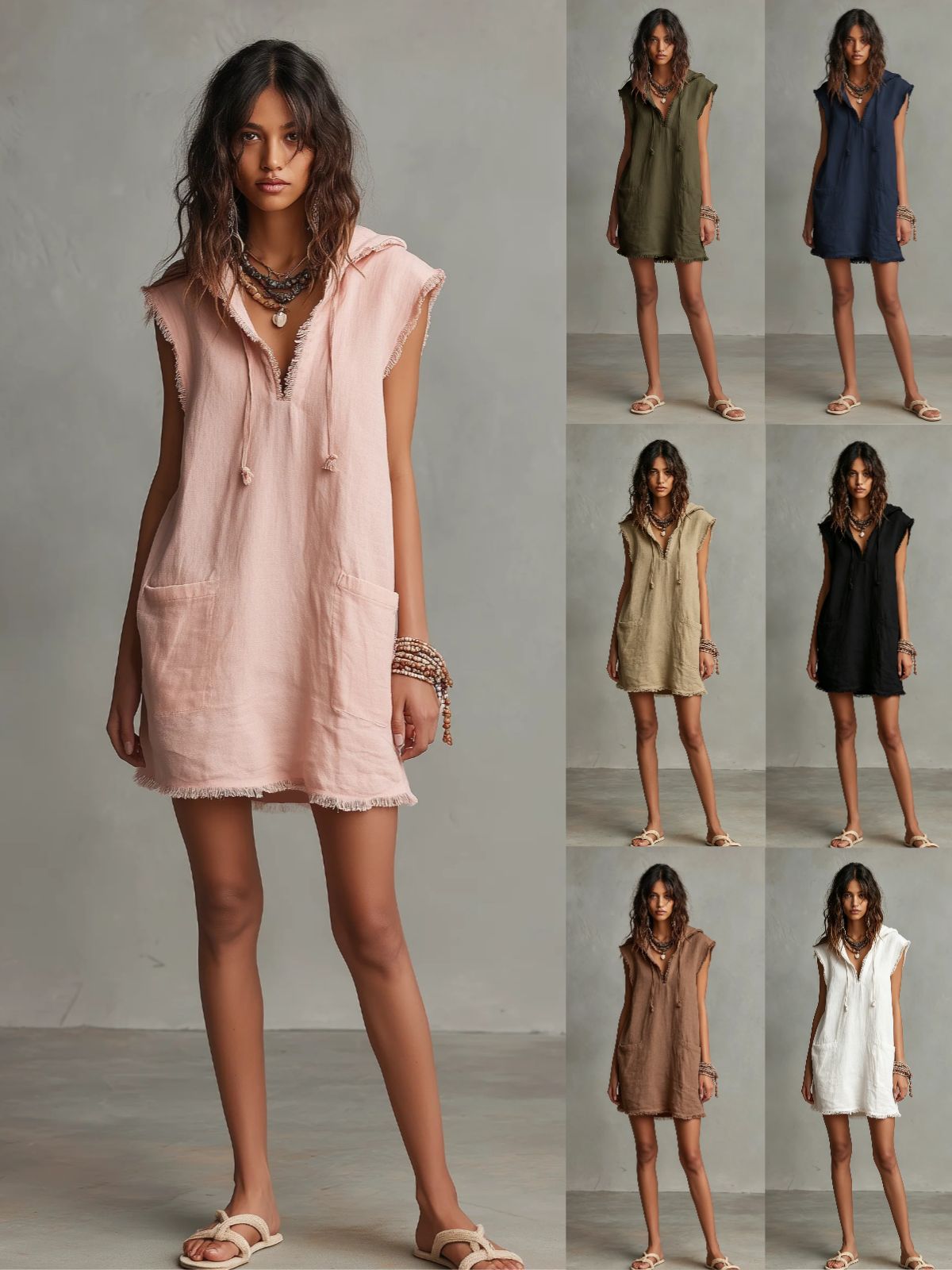minimalistic small dress sleevless