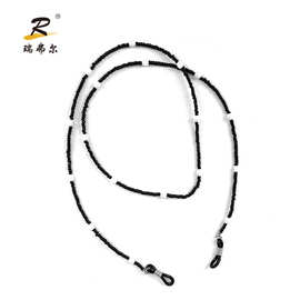 时尚眼镜绳子 网红彩色小珠珠眼镜链子 儿童卡通眼镜绳口罩挂脖链
