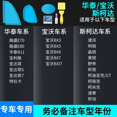 Rearview mirror rainproof sticker, Gadget, Anti-Fog Waterproof Glass Film - full-range-of-huataiborgwardskoda-complete-set-of-5-pieces-remark-model-year