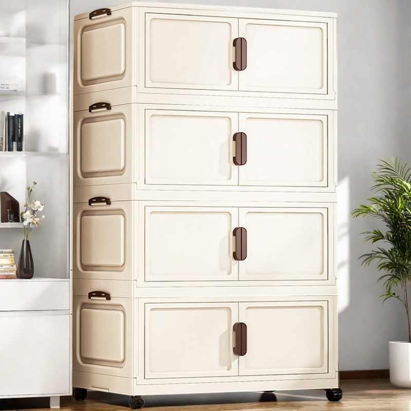 家用大容量收纳柜书柜客厅玩具手办展示柜多层置物柜