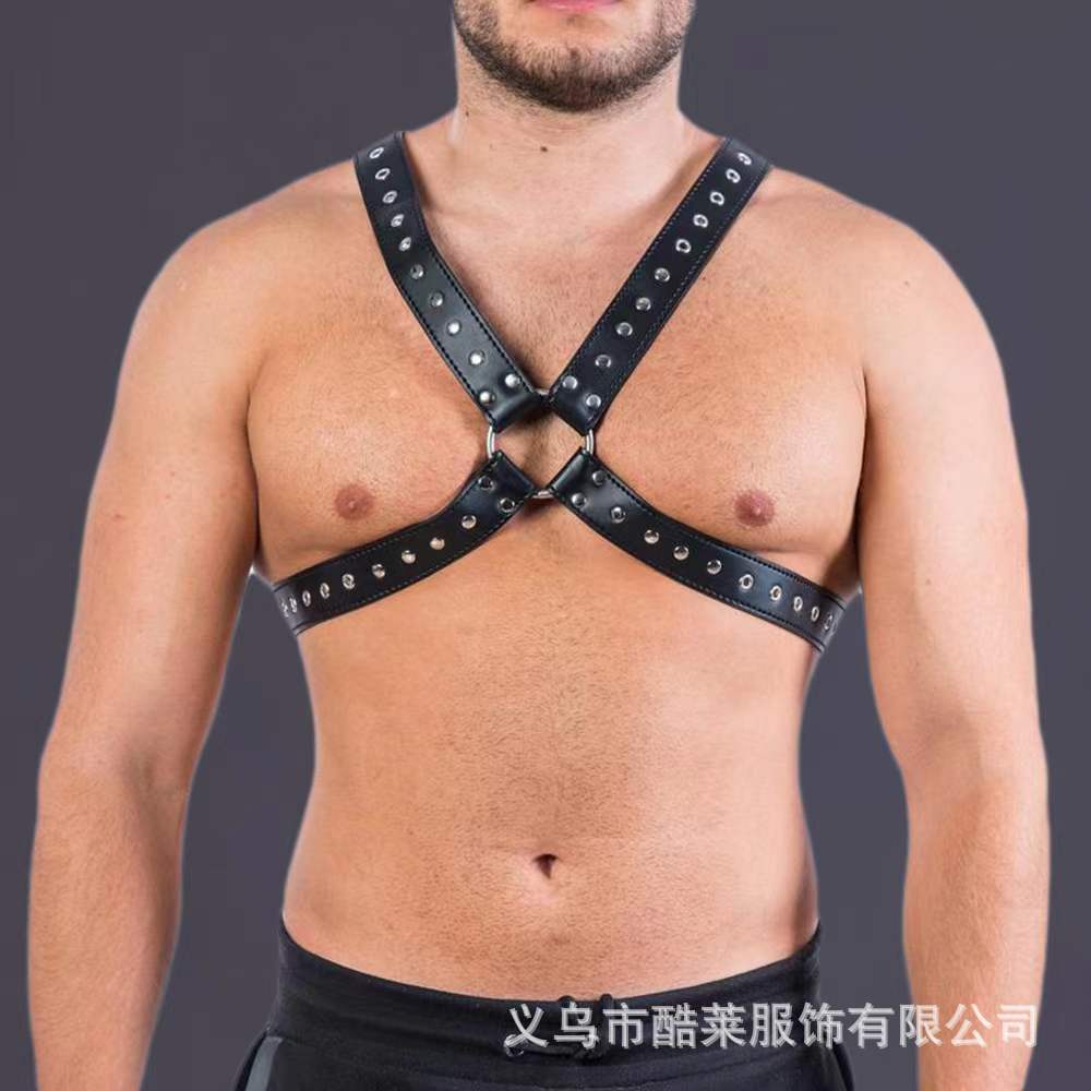 Europa y Estados Unidos transfronterizos cuero amplio amor bondage correa de ropa remaches hombres negocios hegemónico ocio JJ anillo tendencia universal