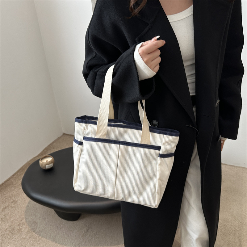 Bolsa de alta capacidad bajo la axila de moda versátil para mujeres 2024 nuevo otoño invierno velcro bolsa de viaje bolsa de hombro