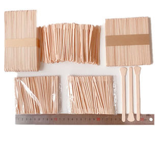 Cross-Border Beauty Care Tools Beeswax Hair Removal Wooden Stick Wax Stirring Wax Beauty Stick Eyebrow Stick Mask Stick Tongue Depressor